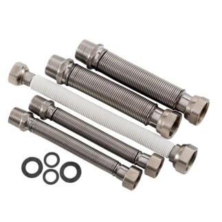 Kit de conexão FO51301 para caldeiras de parede: mangueiras de aço
