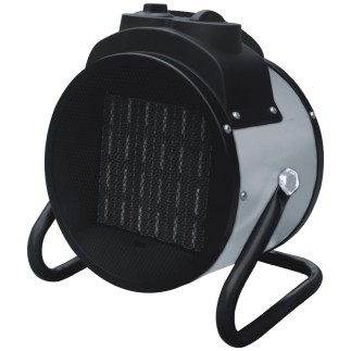 Aquecedor elétrico industrial portátil MERCALOR 2000W com termostato