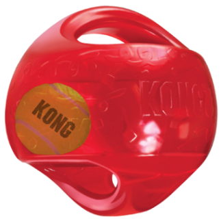 Balle pour chien KONG Jumbler avec poignée Ø 12 cm