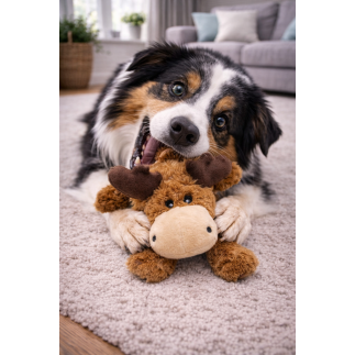 Peluche pour chien KONG Cozie, assortiment d'animaux en peluche, 25 cm