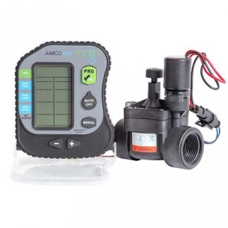 Acquista il programmatore a batteria Rain Amico PRO1 a 1 zona e l'elettrovalvola RN 150 1 9V