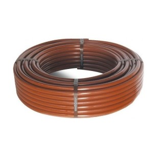 Tuyau marron 16 mm avec goutteurs, 33 cm, 100 mètres | Primfort