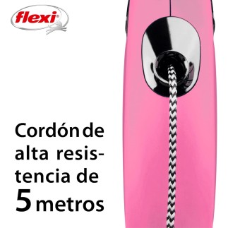 Compre Flexi New Classic Coleira Extensível S - Rosa - 5m