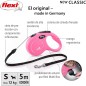 Guia extensível Flexi New Classic S - Rosa - 5m Guia extensível Flexi New Classic S - Rosa - 5m