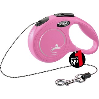 Compre Flexi New Classic Coleira Extensível S - Rosa - 5m