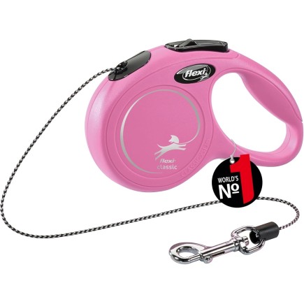 Acquista il guinzaglio estensibile Flexi New Classic XS - Rosa - 3 m