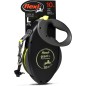 Laisse professionnelle extensible Flexi Giant L - Gris et jaune - 10 m Laisse professionnelle extensible Flexi Giant L - Gris et jaune - 10 m