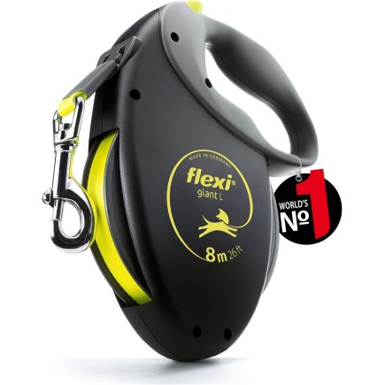 Acquista il guinzaglio estensibile Flexi Giant M - Grigio e Giallo 8 m