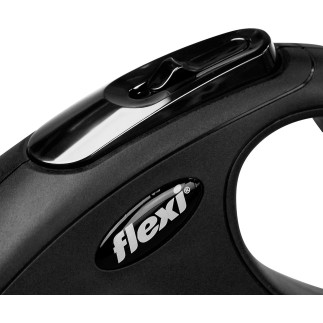 Achetez la laisse extensible Flexi New Classic S - Noir