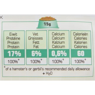 Versele-laga Aliment complet pour hamsters et gerbilles - 500 gr