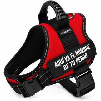 Harnais pour chien sur mesure, taille S (3-10 kg), rouge | PRIMFORT