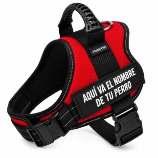 Acquista pettorina personalizzata per cani taglia L 21-32 kg rossa