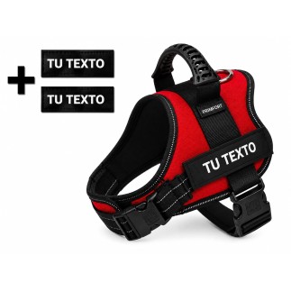 Harnais pour chien sur mesure, taille L (21-32 kg), rouge | PRIMFORT