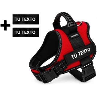 Harnais pour chien sur mesure, taille M (11-20 kg), rouge | PRIMFORT