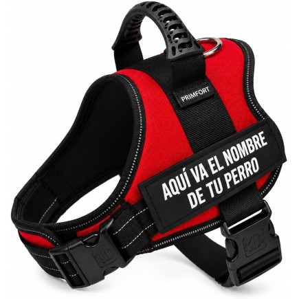 Harnais pour chien sur mesure, taille M (11-20 kg), rouge | PRIMFORT