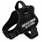 Harnais tactique ajustable et personnalisé PRIMFORT pour chiens moyens, noir, taille M (11-20 kg), avec le nom de votre chien. Harnais tactique ajustable et personnalisé PRIMFORT pour chiens moyens, noir, taille M (11-20 kg), avec le nom de votre chien.