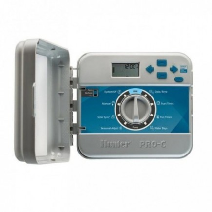 Controlador de irrigação modular interno Hunter PRO-C de 4 estações