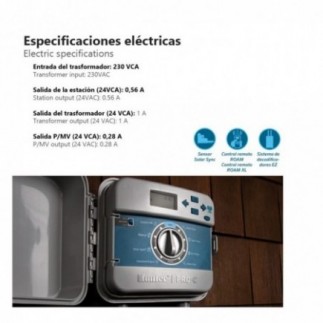 Comprar Programador de riego PRO-C interior 4 estaciones modular Hunter