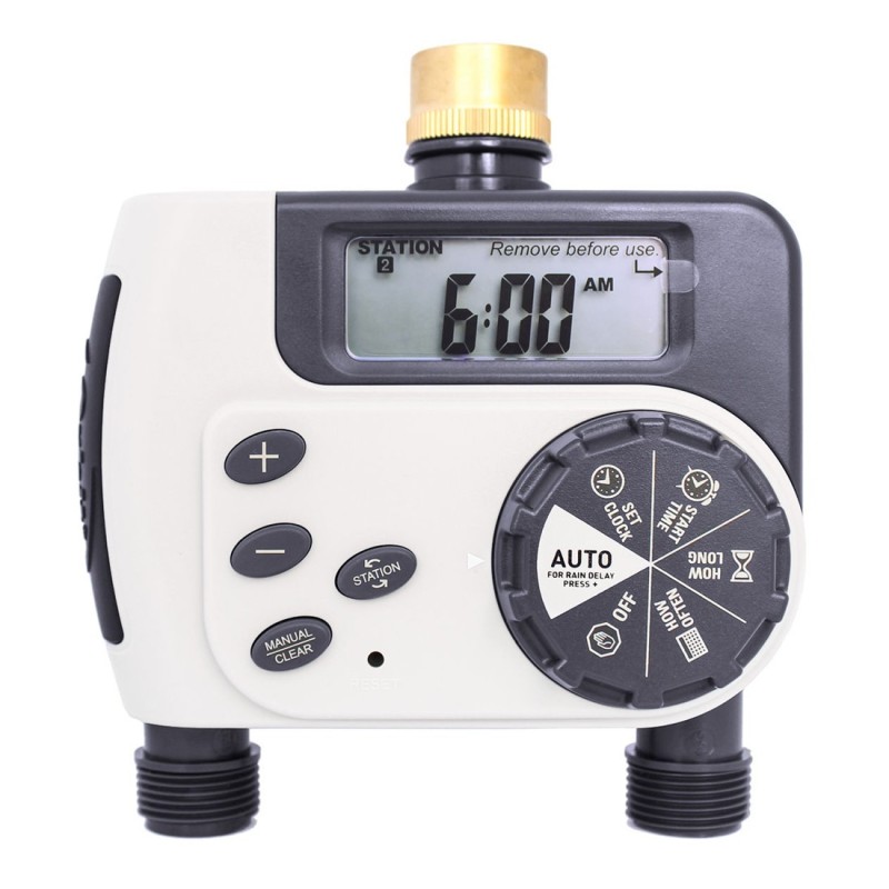 Programador de Grifo Digital Doble Buddy-II Orbit - Riego Independiente para Dos Zonas Programador de Grifo Digital Doble Buddy-II Orbit - Riego Independiente para Dos Zonas