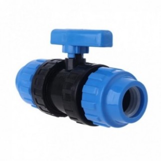 Raccord de vanne en PVC. Maillon polyéthylène 40 mm (lot de 5 unités)