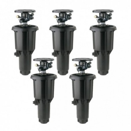 [Pack 5]Aspersor Emergente Rain Bird 2045A Maxi-Paw con Tobera Intercambiable. Rosca 1/2" y 3/4"