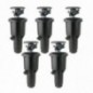 [Pack 5]Aspersor Emergente Rain Bird 2045A Maxi-Paw con Tobera Intercambiable. Rosca 1/2" y 3/4"