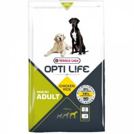 Comprar Alimento para Perros OPTI Life Adult Maxi con pollo y arroz 12,5 kgs