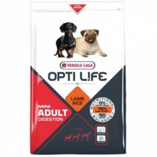 Compre OPTI Life Adult Digestion Mini Dog Food com Cordeiro e Arroz 7,5 kg