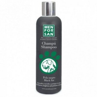 Achetez le shampoing Menforsan pour chiens à poils noirs, flacon de 300 ml