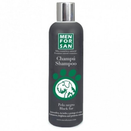 Compre shampoo Menforsan para cães de pelo preto, frasco de 300 ml