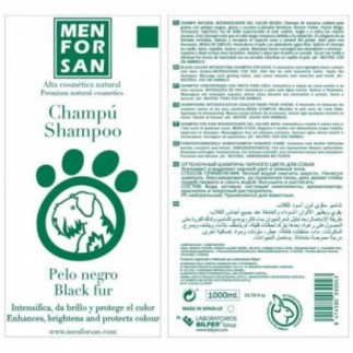 Compre shampoo Menforsan para cães de pelo preto, frasco de 300 ml