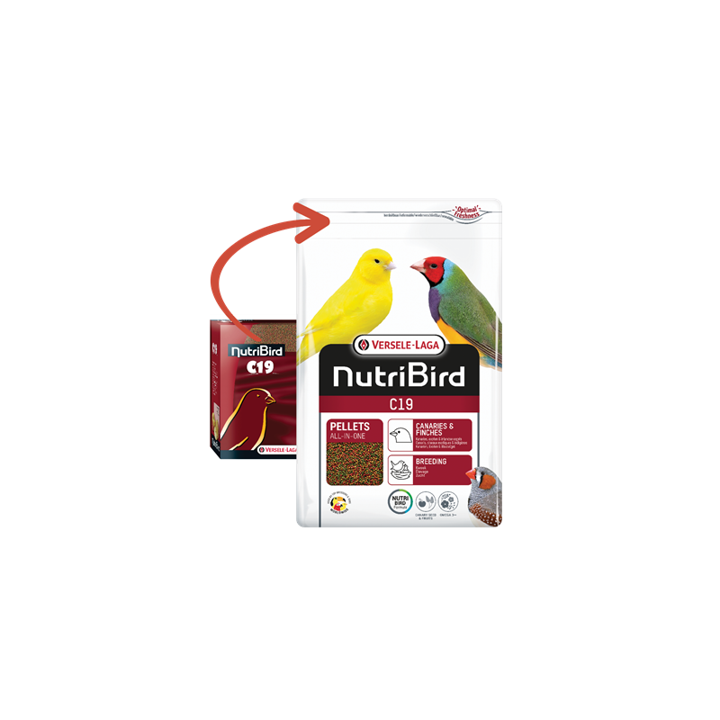 Nutribird C19 - Aliment d'élevage pour canaris 3 kg