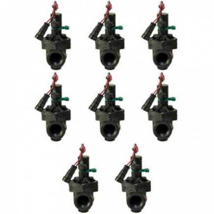 Achetez l'électrovanne Rain RN 150 9 V 3/4" avec régulateur de débit (lot de 8)