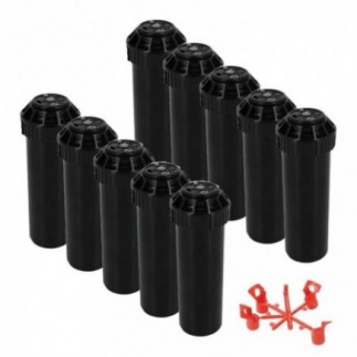 Compre o aspersor Rain S050-S. Alcance de 5,5 a 10,7 m. Rosca fêmea de 1/2" (pacote com 10)