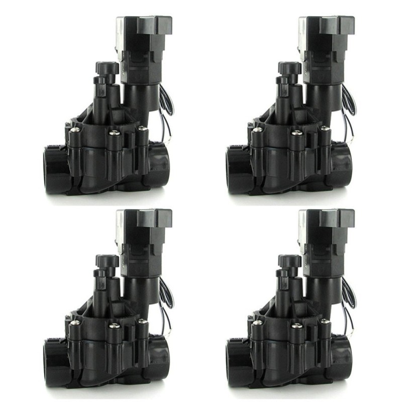 Válvula solenoide Rain Bird 100-DVF com regulador de fluxo (pacote com 4)