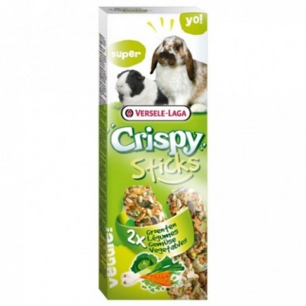 Comprar Crispy Sticks para porquinho da Índia e coelho com legumes 110 gr
