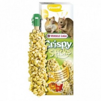 Achetez des bâtonnets croustillants pour hamsters et rats au miel et au pop-corn 100 gr